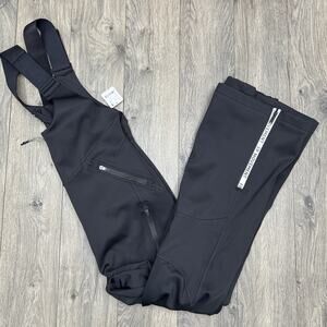 Free People Snow Bibs Size XL Womens Black POwder Vixen Softshell Movement